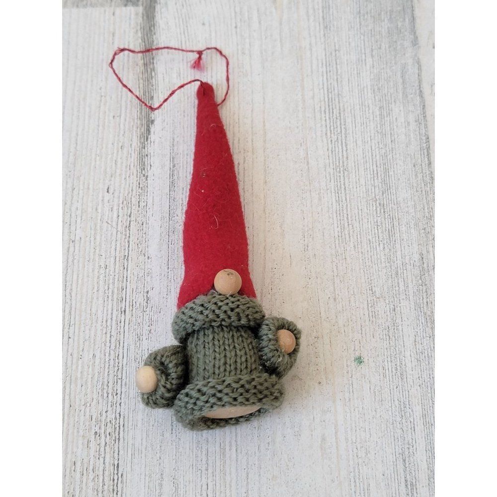 Miniature sweater long hat gnome ornament Xmas